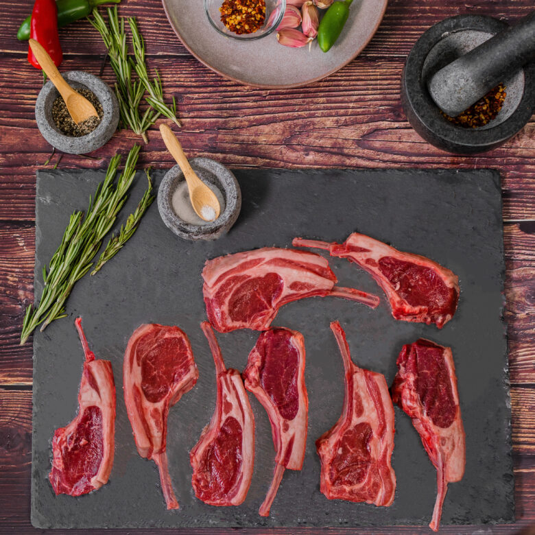 7 Day Aged Lamb Cutlets 100g+ (pack of 8)