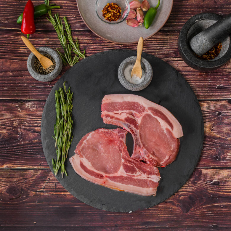 7 Day Aged Pork Chops 250g+ (pack of 2)